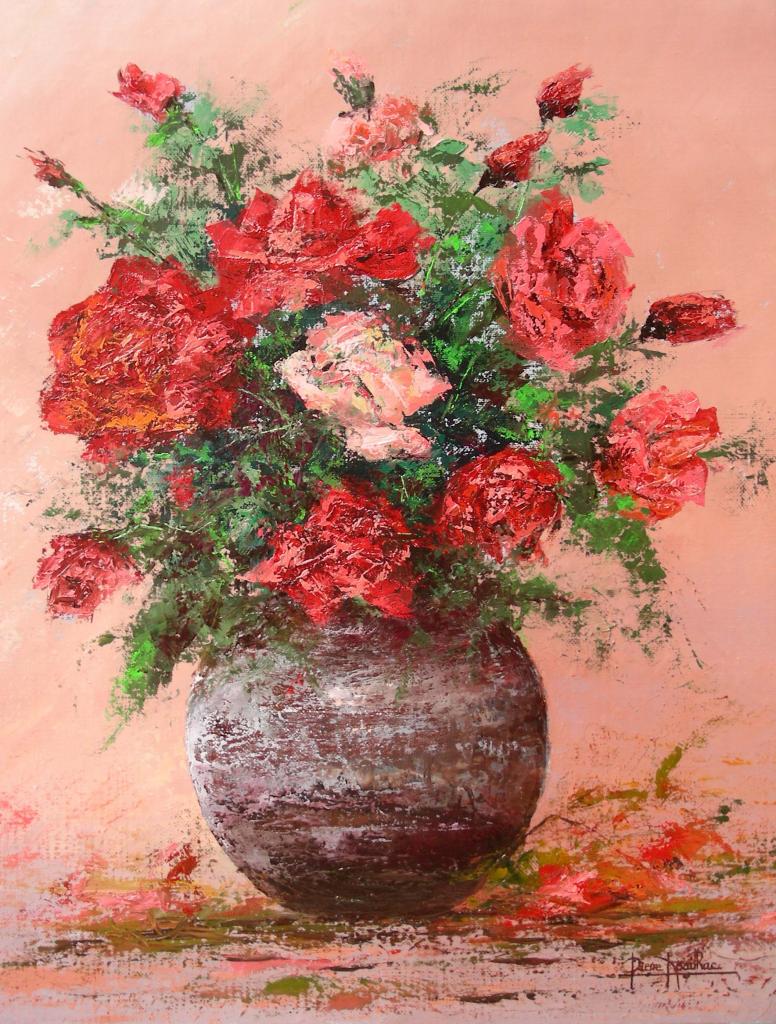 le bouquet de roses (55x46)