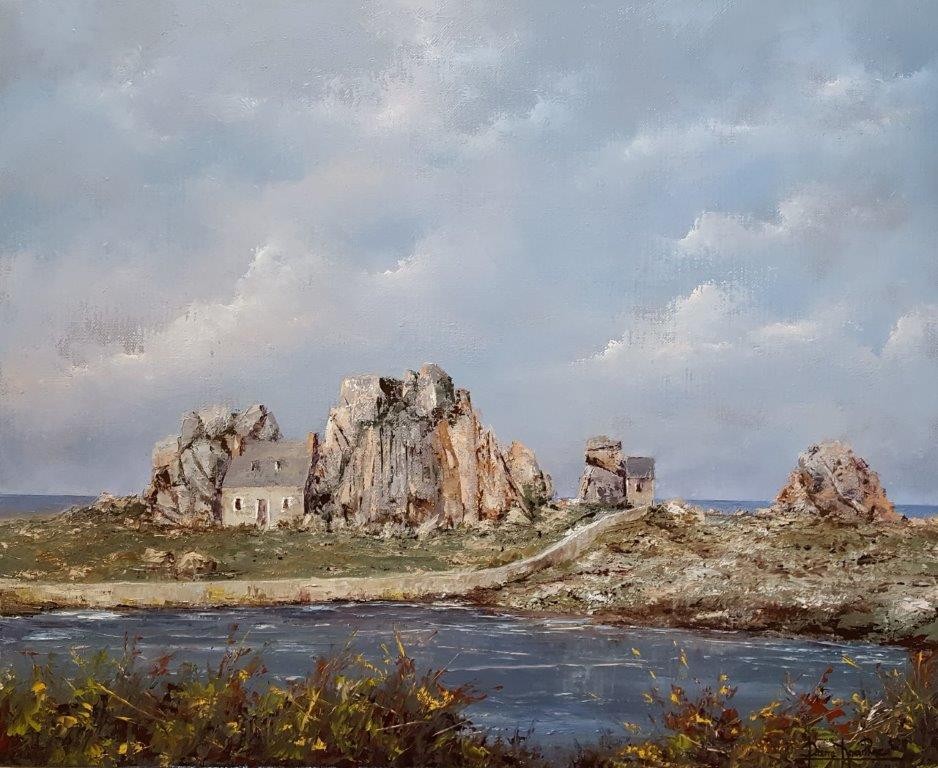 Castel meur plougrescant (61x50)